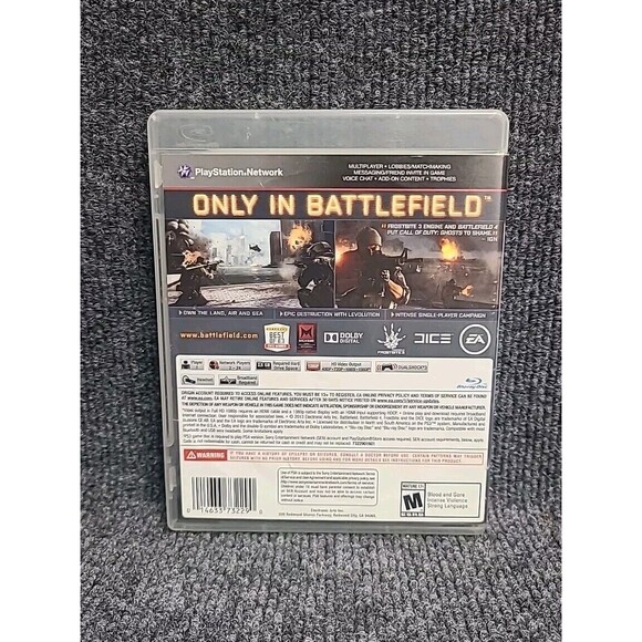 PS3 Battlefield 4 (Sony PlayStation 3, 2013) CIB Tested - Picture 2 of 4